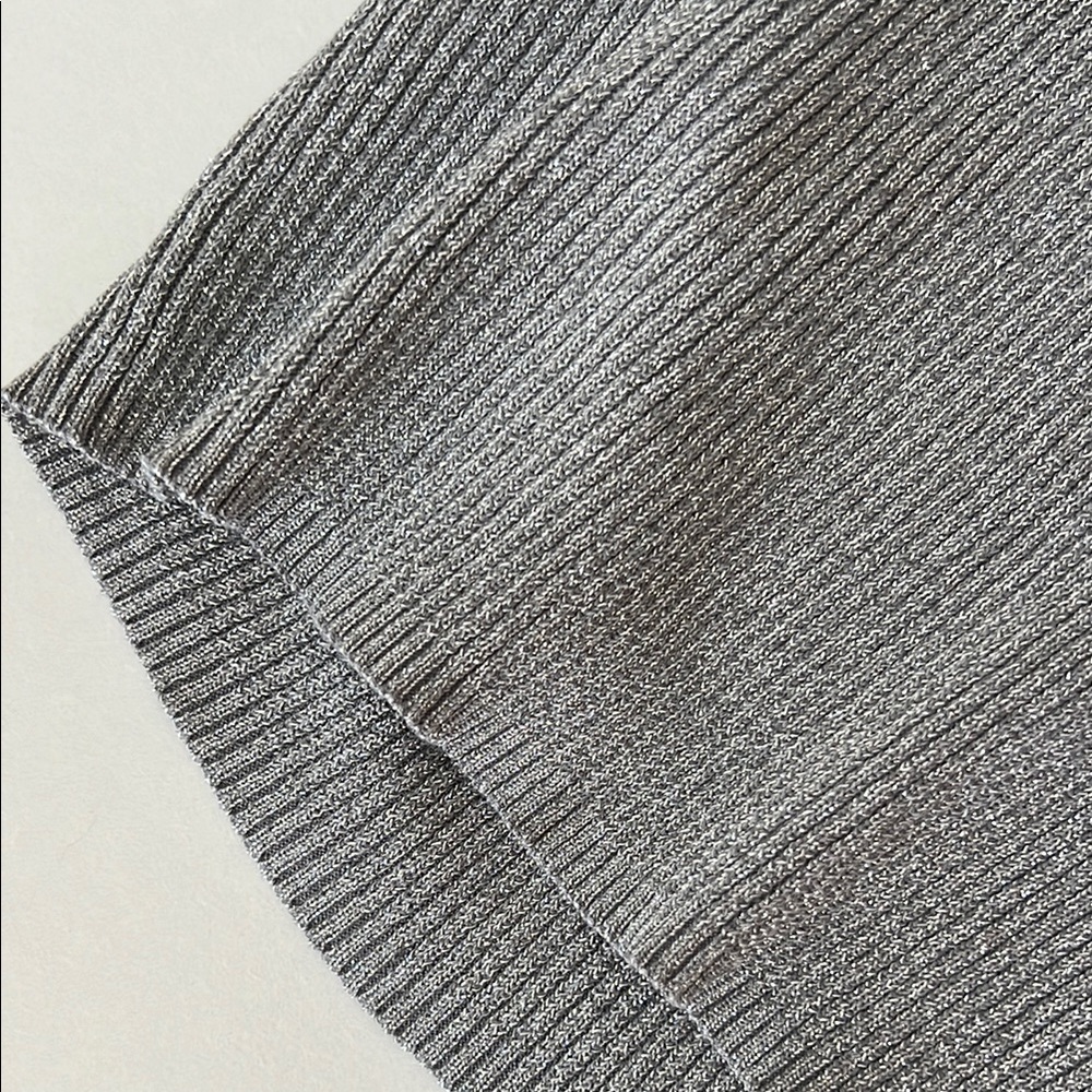 ZARA Ribbed Sleeveless Tank Top Gray Minimalist Basic Size Small - Picture 6 of 6
